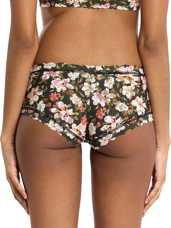 Hanky Panky Printed Signature Lace® Boyshort Dark Room Blooms Sale Printed Signature Lace® Boyshort Dark Room Blooms Sale