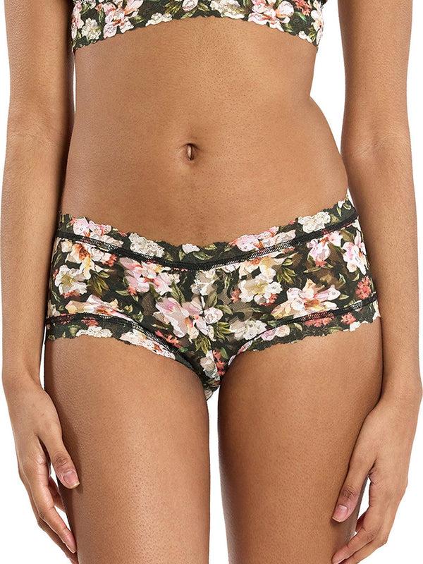 hanky panky Printed Signature Lace® Boyshort Dark Room Blooms Sale Printed Signature Lace® Boyshort Dark Room Blooms Sale