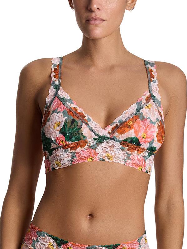 Hanky Panky Printed Signature Lace® Crossover Bralette Paint Me Like