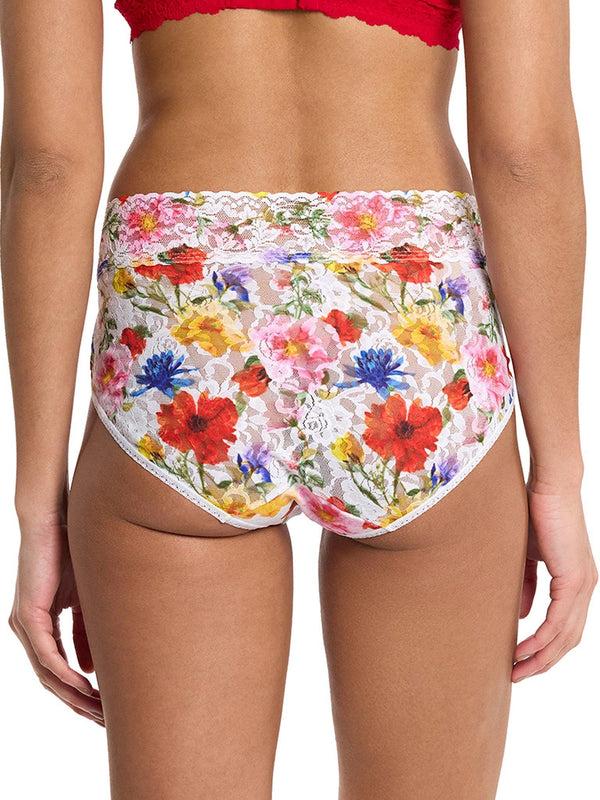 Hanky Panky Printed Signature Lace® French Brief Meadow Mix White Sale