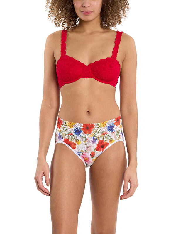 Hanky Panky Printed Signature Lace® French Brief Meadow Mix White Sale