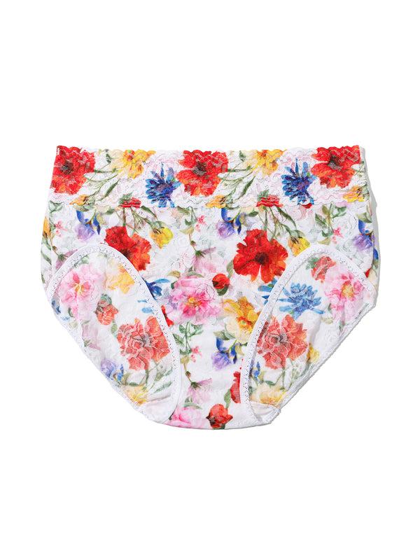 Hanky Panky Printed Signature Lace® French Brief Meadow Mix White Sale