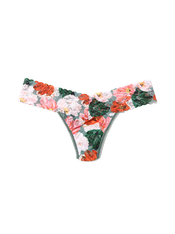 Hanky Panky Printed Signature Lace® Low Rise Thong Paint Me Like