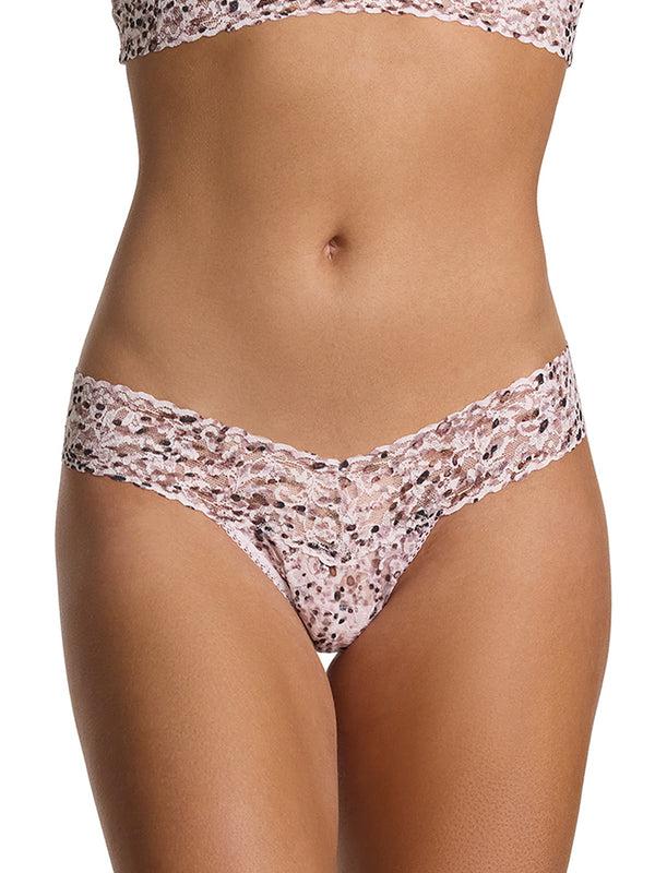 hanky panky Printed Signature Lace® Low Rise Thong Unconventional White