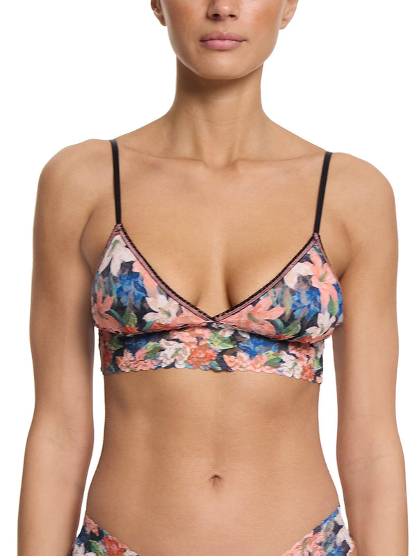 hanky panky Printed Signature Lace® Padded Triangle Bralette Wonderous Black Sale