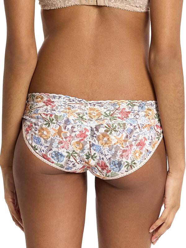 Hanky Panky Printed Signature Lace® V-Kini By The Sea Beige Sale