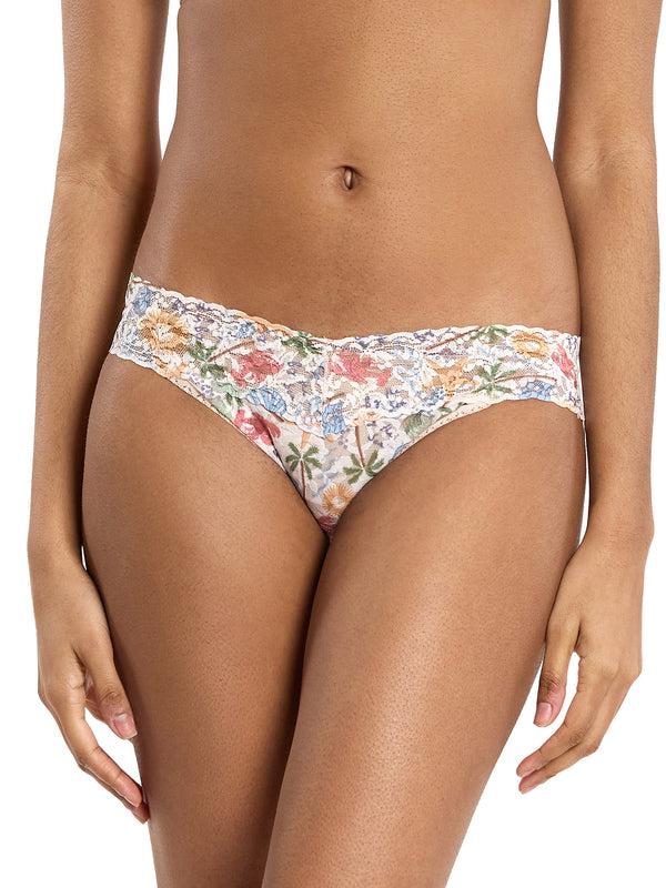 hanky panky Printed Signature Lace® V-Kini By The Sea Beige Sale