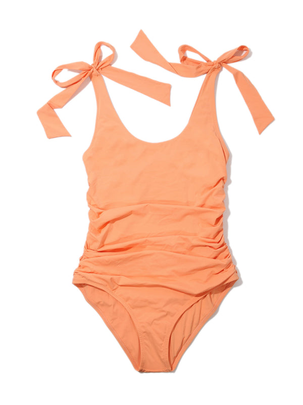 Hanky Panky Ruched Bow One Piece Swimsuit Florence Orange Sale
