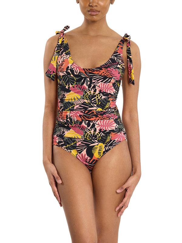 Hanky Panky Ruched Bow One Piece Swimsuit Palm Springs Sale