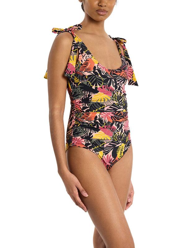 hanky panky Ruched Bow One Piece Swimsuit Palm Springs Sale