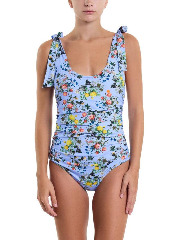 hanky panky Ruched Bow One Piece Swimsuit Thankful Sale