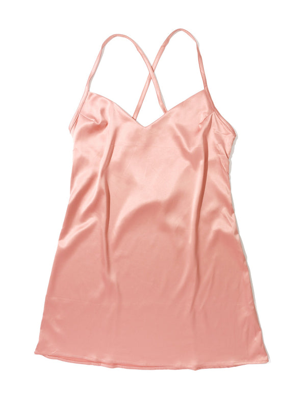 Hanky Panky Satin Sleep Chemise Rose Latte Pink Sale