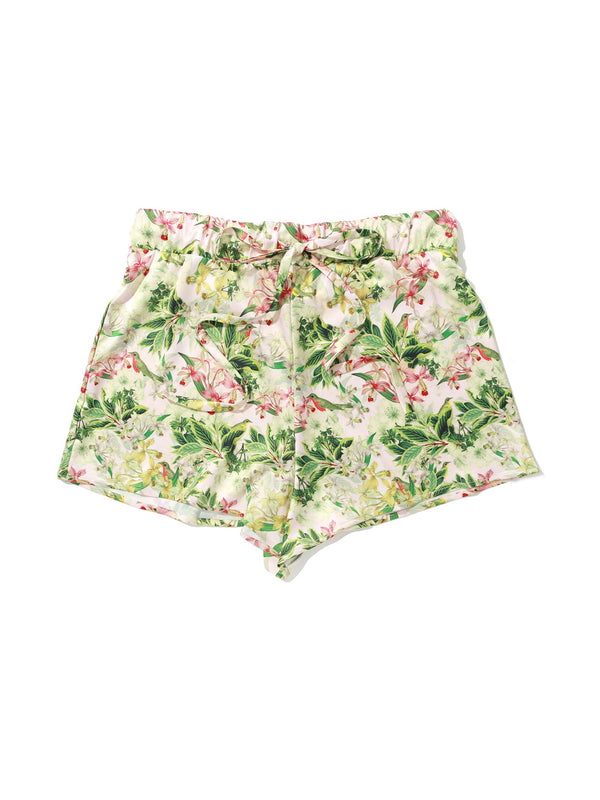 Hanky Panky Satin Sleep Drawstring Short French Garden Sale