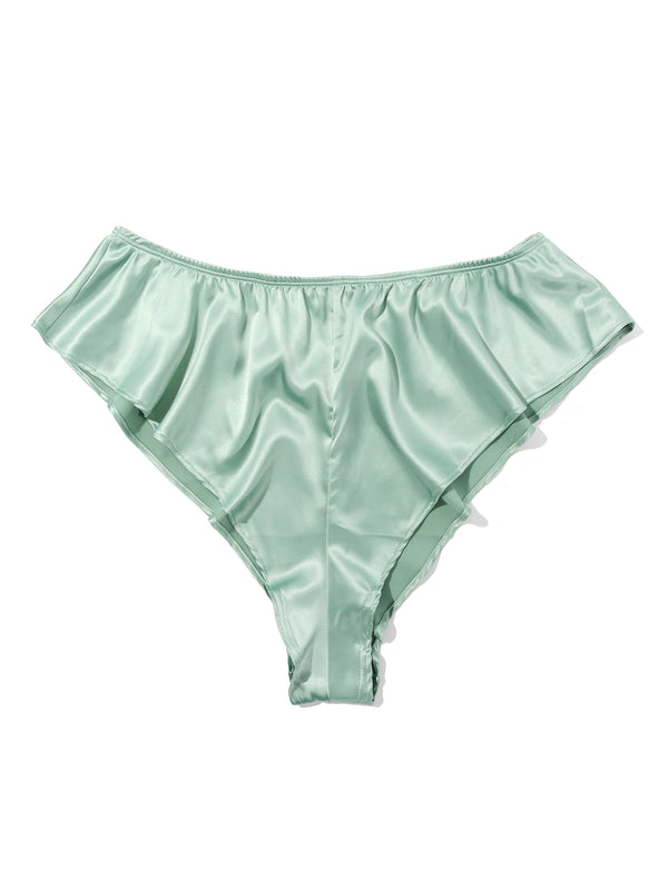 Hanky Panky Satin Sleep Flutter Tanga Green Tea Sale