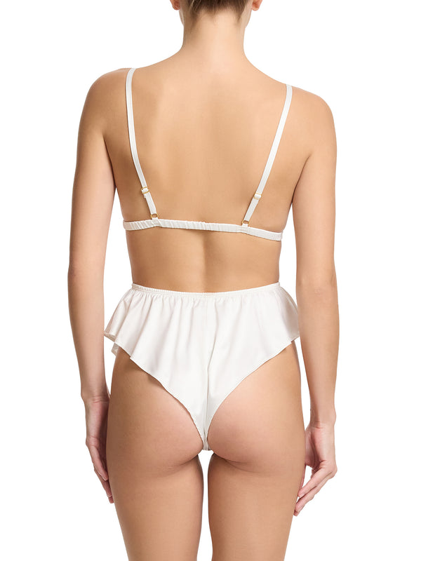 Hanky Panky Satin Sleep Flutter Tanga Light Ivory Sale