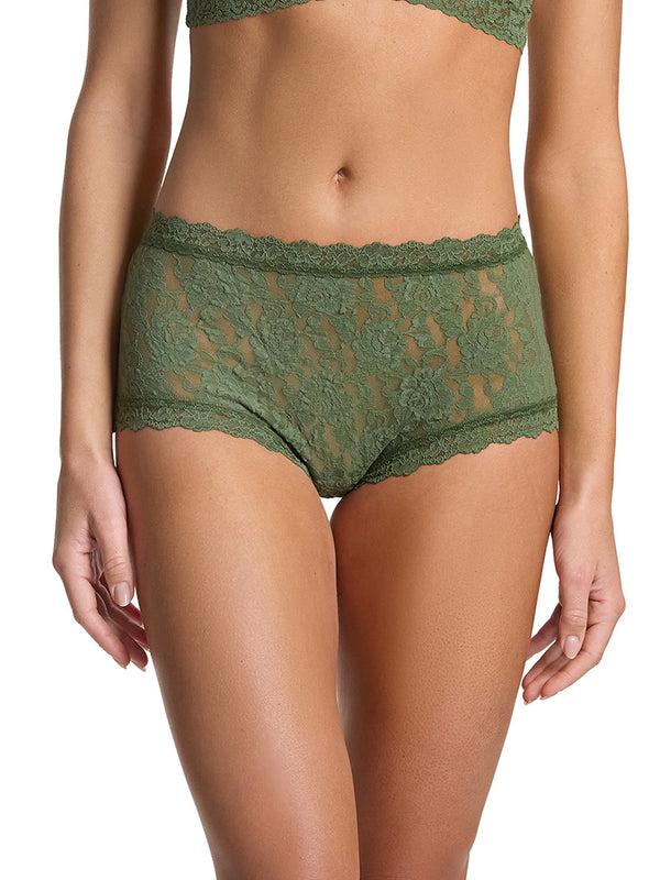 Hanky Panky Signature Lace® High Rise Boyshort Herb Green