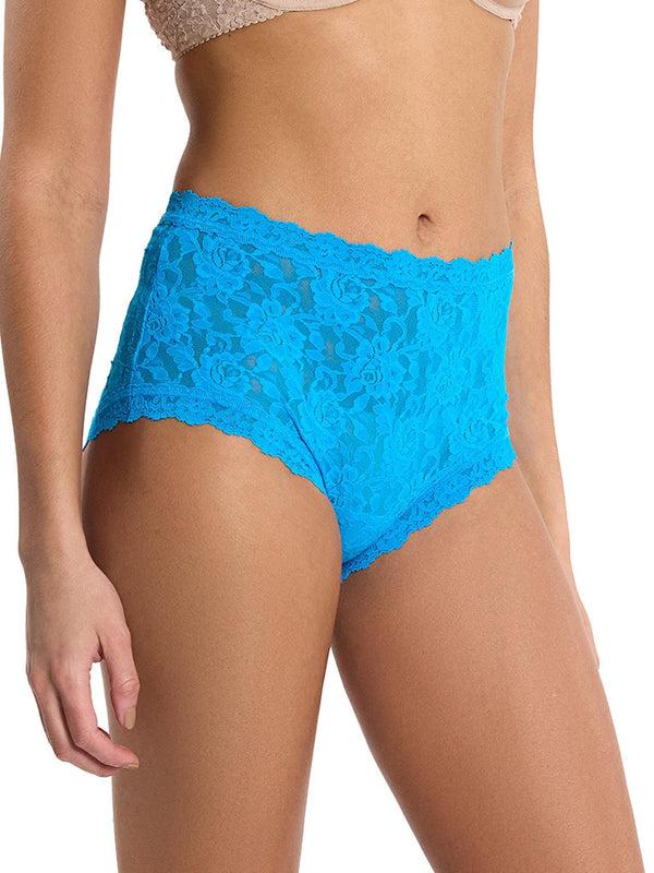 Hanky Panky Signature Lace® High Rise Boyshort Mediterranean Sea Blue Sale