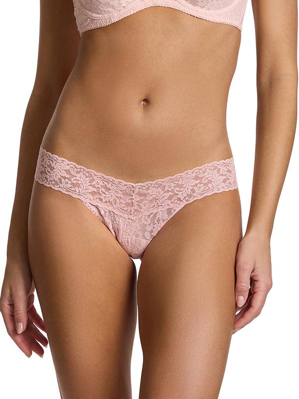 Hanky Panky Signature Lace® Low Rise Thong Blushing Rose