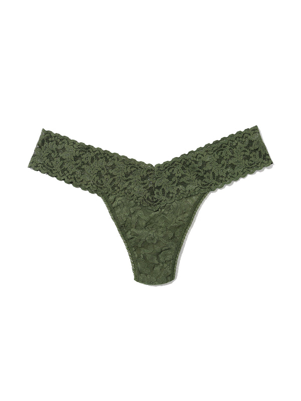 Hanky Panky Signature Lace® Low Rise Thong Herb Green