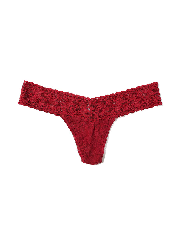 Hanky Panky Signature Lace® Low Rise Thong Wild Berries Red