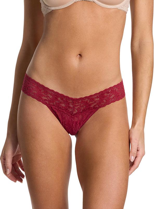 hanky panky Signature Lace® Low Rise Thong Wild Berries Red