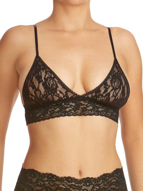 hanky panky Signature Lace® Padded Triangle Bralette Black