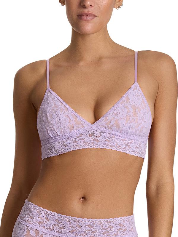 Hanky Panky Signature Lace® Padded Triangle Bralette Lavender Fields Purple