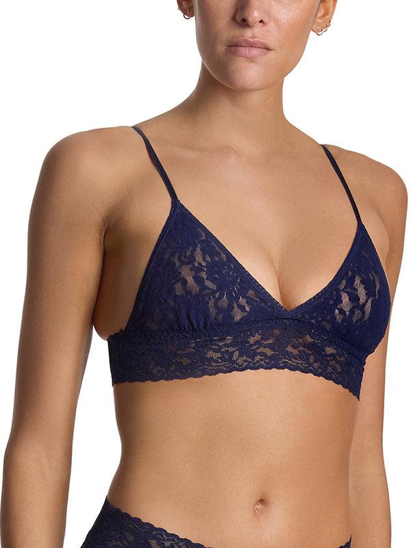 Hanky Panky Signature Lace® Padded Triangle Bralette Navy