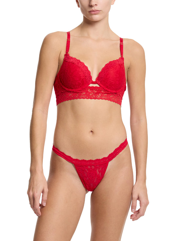 Hanky Panky Signature Lace® Plunge Push-Up Bra Red Sale