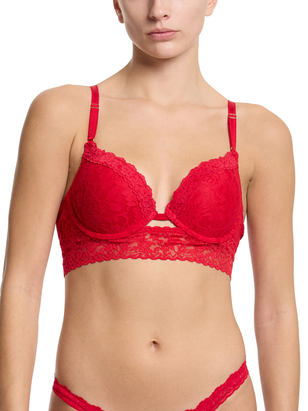Hanky Panky Signature Lace® Plunge Push-Up Bra Red Sale