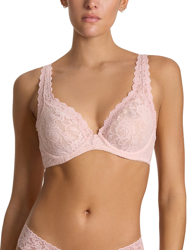Hanky Panky Signature Lace® Unlined Underwire Bra Blushing Rose Pink