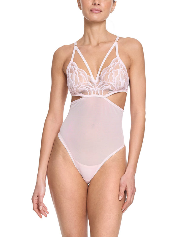 hanky panky Silhouette Floral Cut Out Teddy Vie En Rose Sale