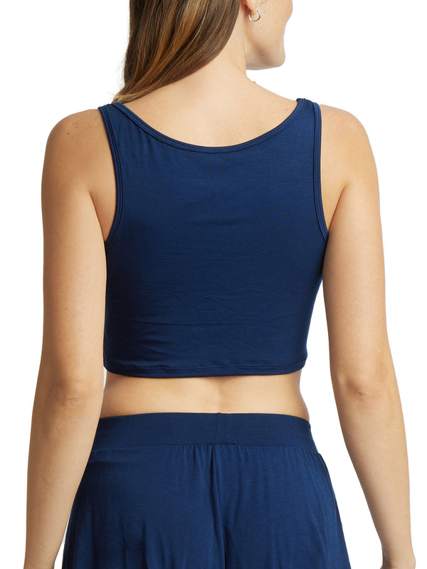 Hanky Panky Unwind Cropped Tank Exclusive Hummingbird Blue Sale