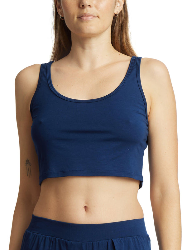 hanky panky Unwind Cropped Tank Exclusive Hummingbird Blue Sale