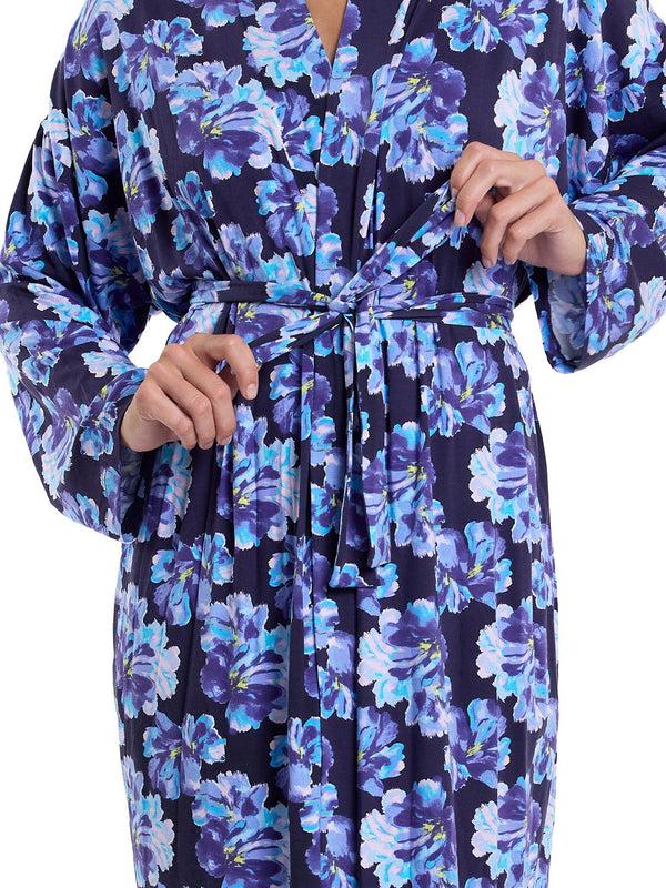 Hanky Panky Unwind Knee Length Robe Nightfall Purple Sale
