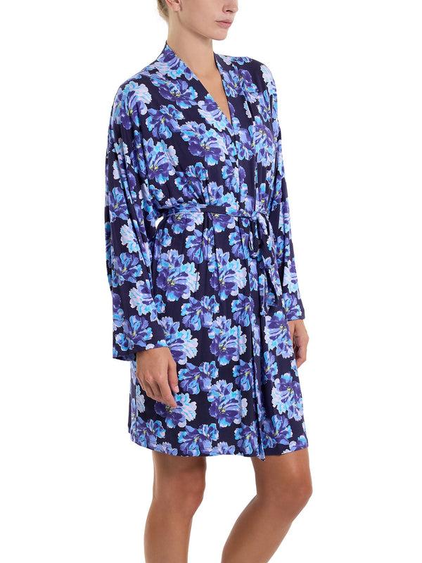 hanky panky Unwind Knee Length Robe Nightfall Purple Sale