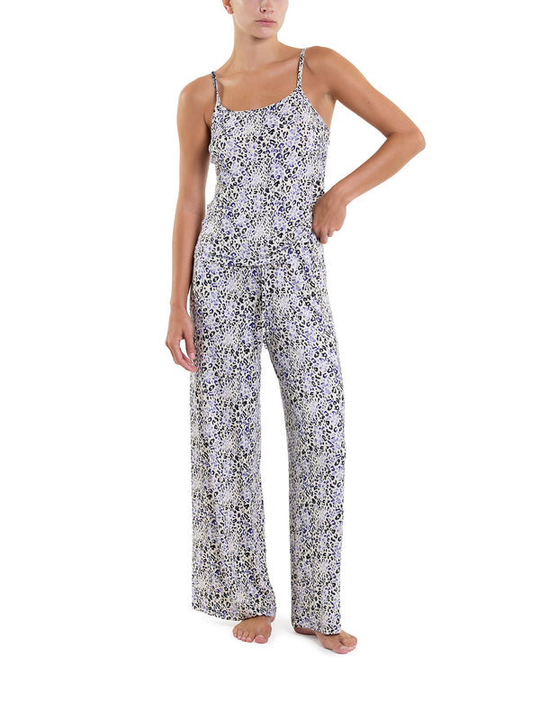 Hanky Panky Unwind Modal Drawstring Wide Leg Pant Spotted