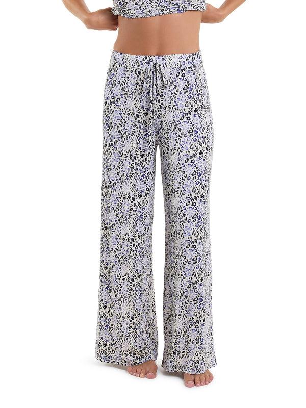 hanky panky Unwind Modal Drawstring Wide Leg Pant Spotted