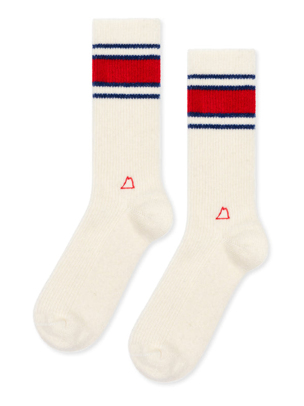 hansel from basel Athleisure Rib Cashmere Men's Crew ivory