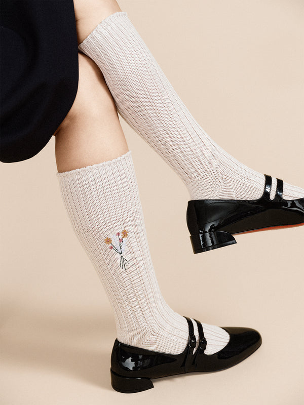 Hansel From Basel Castiglioni Ribbed Linen Crew Oat