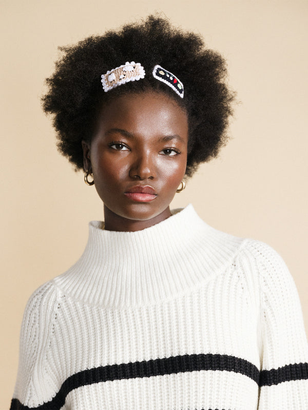 Hansel From Basel Farm Times Crochet Hair Clips Camel