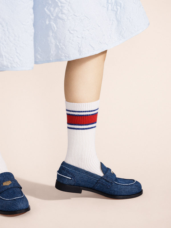 hansel from basel Athleisure Cashmere Crew white