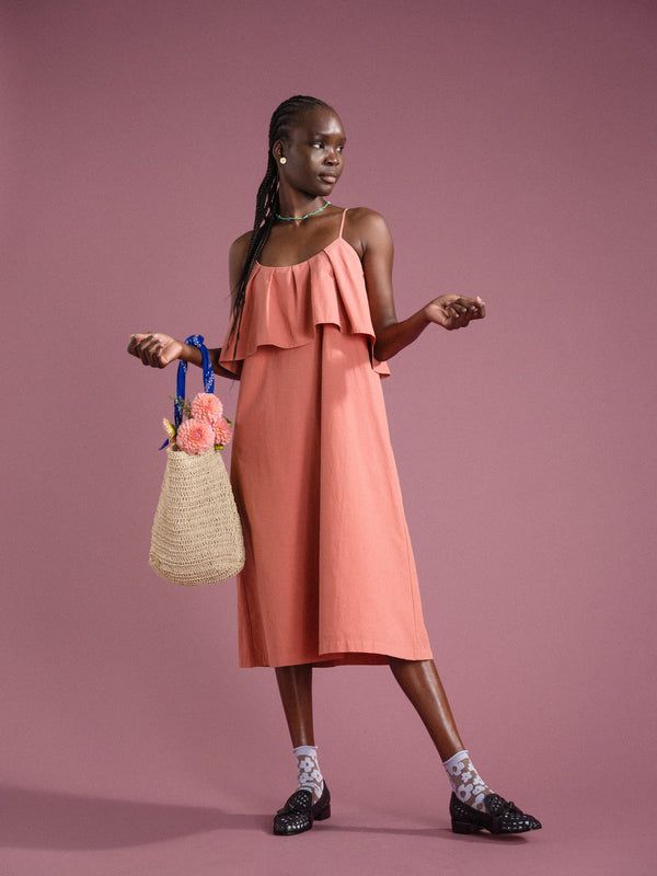 Hansel From Basel Bandana Handle Crochet Bag Blue