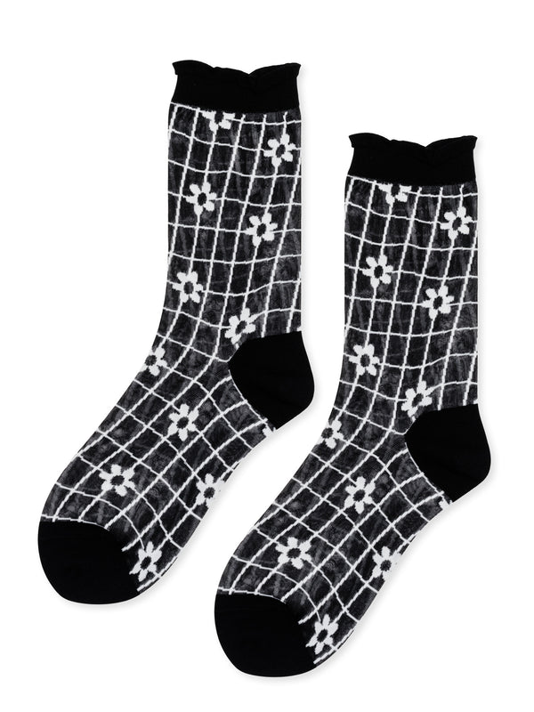 Hansel From Basel Blossom Sheer Crew White