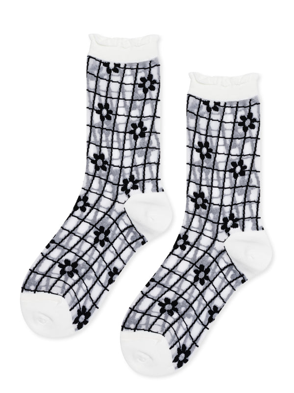 hansel from basel Blossom Sheer Crew white