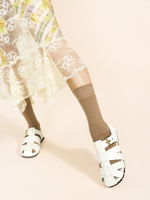 Hansel From Basel Botan Ribbed Crew Oat