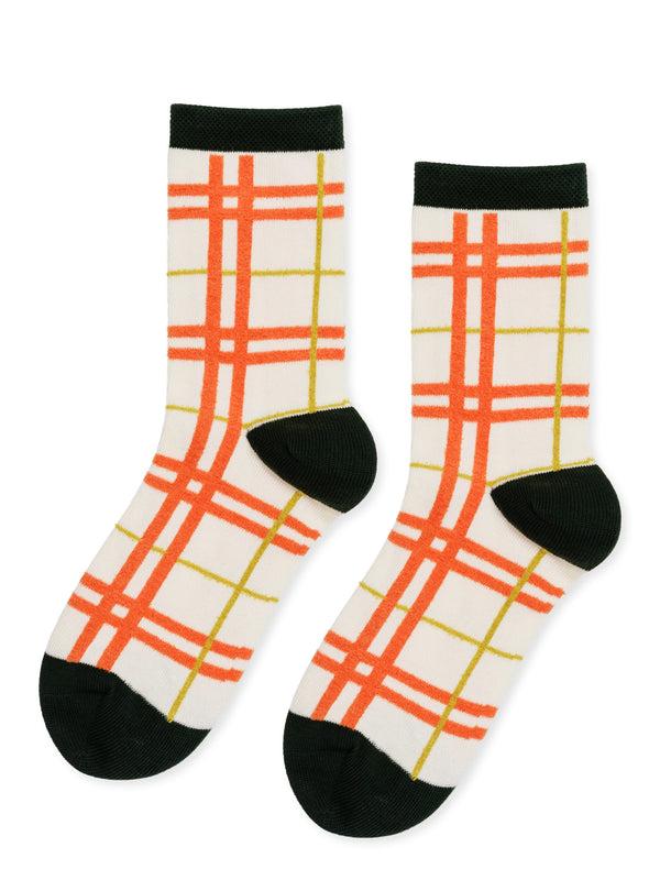 hansel from basel Boucle Plaid Crew ivory