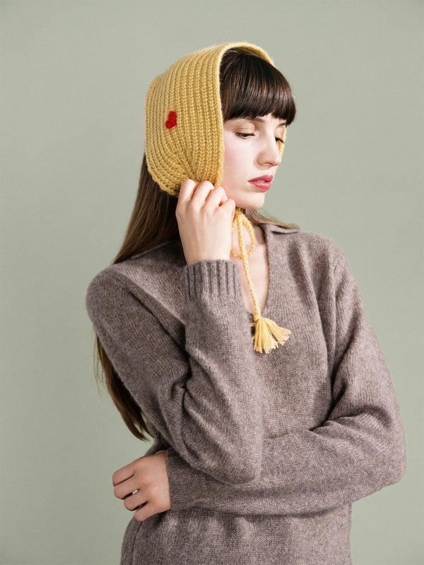 hansel from basel Cashmere Love Headscarf amber