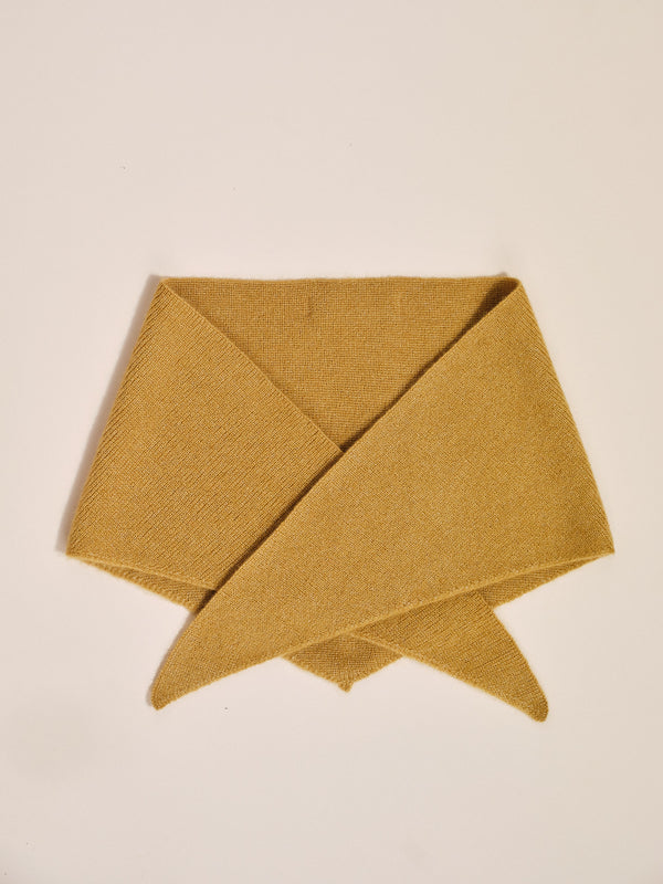 hansel From Basel Cashmere Triangle Scarf Amber