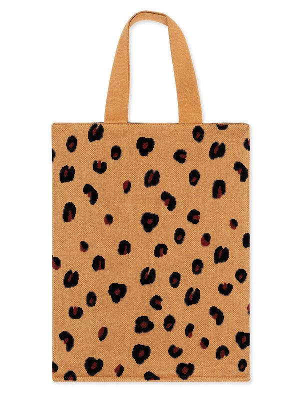 Hansel From Basel Cheetah Tote Bag Camel